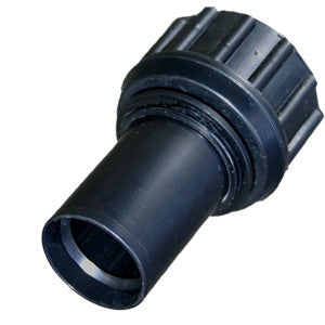 .75" plastic adapter for quick fill dump can attach to 1.00" nozzle